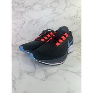NIKE AIR ZOOM PEGASUS 37 OFF NOIR BLACK-BLUE FURY SZ 11 [BQ9646-011]